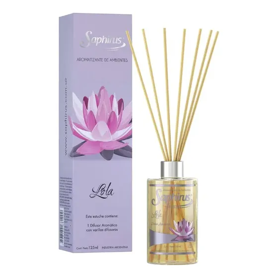 Difusor Con Varillas Saphirus Fragancia Lola x 125ml