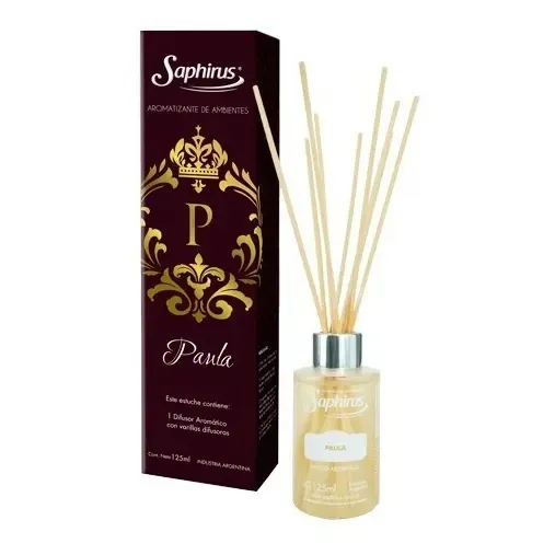Difusor con Varillas Saphirus Fragancia Paula x 125ml
