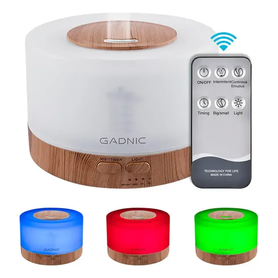 Difusor Humidificador Aromatizante Gadnic LED 500ml