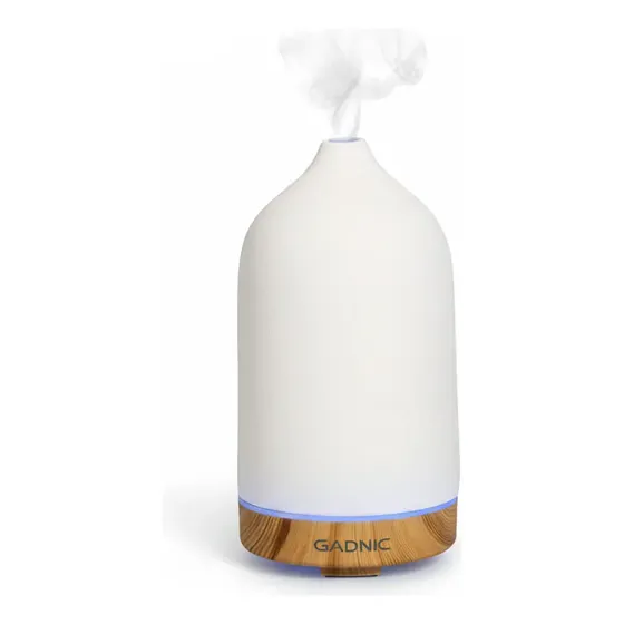 Difusor Humidificador Gadnic SY1 Aromático Ultrasónico De Cerámica Hornito Aceites Led