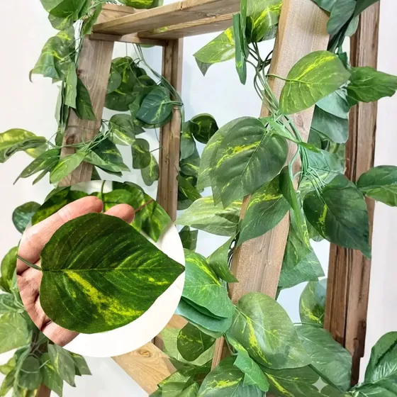 Enredadera Artificial Hiedra Verde Pasionaria 100cm Pack 12 Unidades