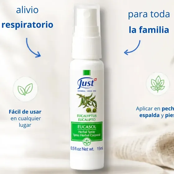 Eucasol Spray De Eucalipto Swiss Just 15 mL