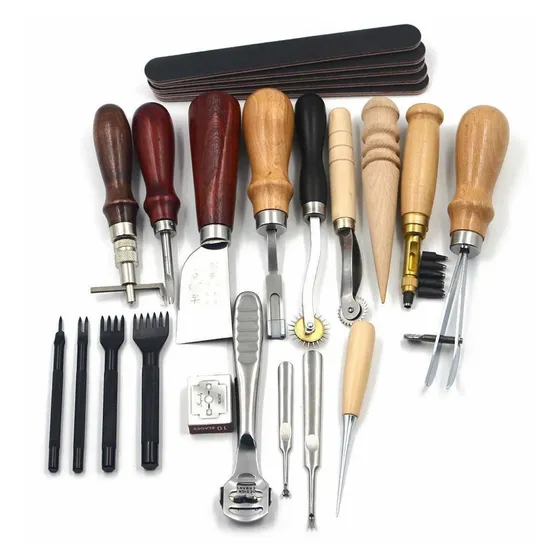 Herramientas Set Para Talabarteria Cuero Marroquineria Manua