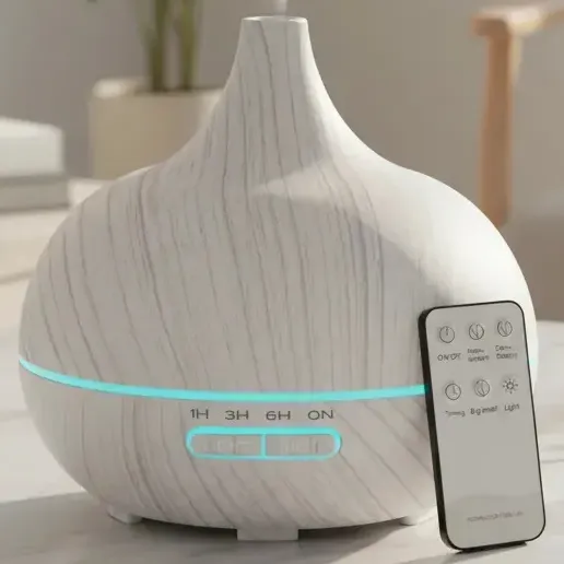 Humidificador De Ambiente Difusor De Aroma Ultrasonico Aromatizador Silencioso Con Control 400ml