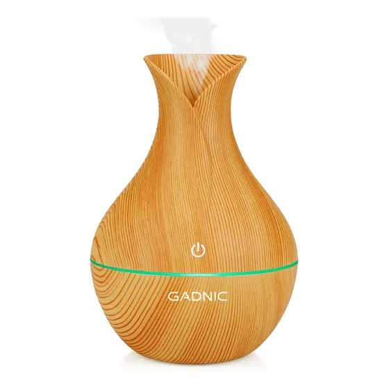 Humificador Ultra Silencioso Gadnic Aromaterapia Luces Led Color Marrón