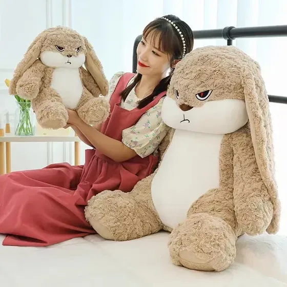 Ii F// Peluche Gigante Conejo Enojado Molesto Orejas Largas