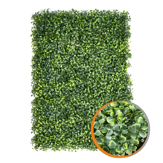 Jardin Vertical Artificial Muro Verde De 40x60cm Con Proteccion Uv Media Kit X 20 Paneles 4.8m2 Totales Marca Holzboden