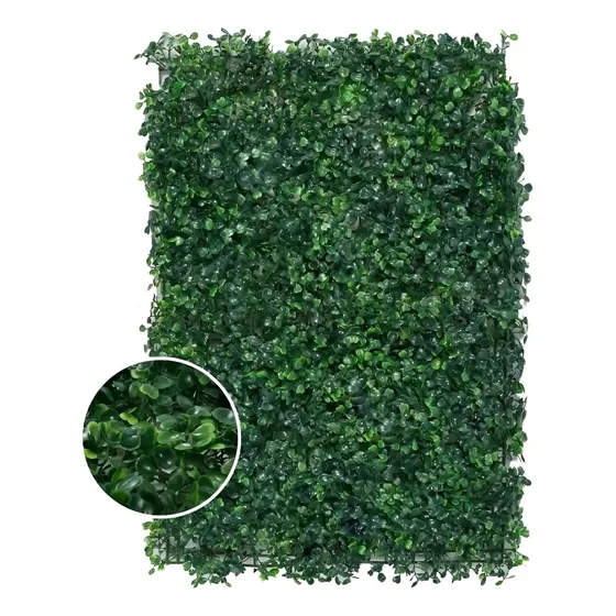 Jardin Vertical Artificial Verde Panel Muro 40x60 - Pack 12 Color Dark