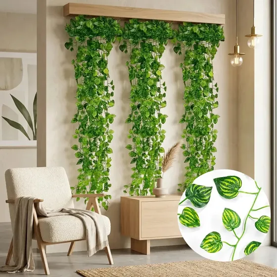 Jardin Vertical Enredadera Artificial X 2,10 Ms #90211 X12 Color MODELO 2