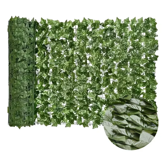 Jardin Vertical Verde Cerco Hojas Artificial 1x3m Holzboden Verde