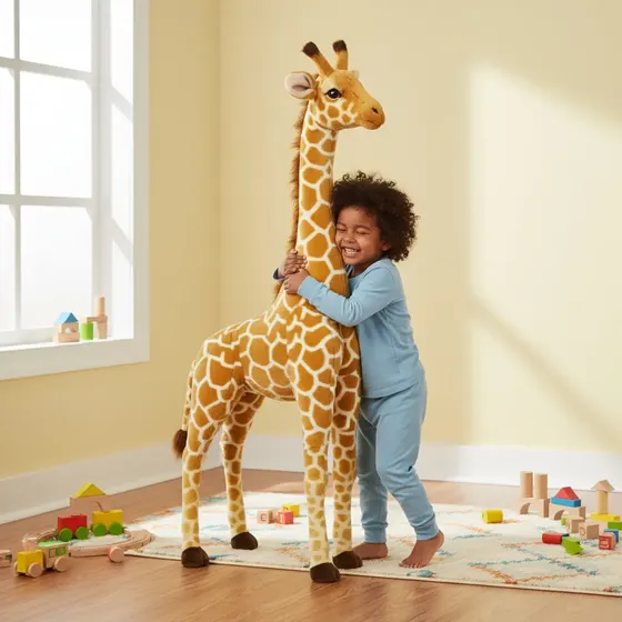 Jirafa Gigante (1.45m) De Peluche Exelente