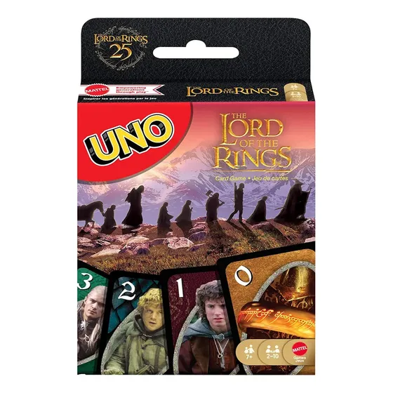 Juego Cartas Uno Mattel Lord Of The Rings