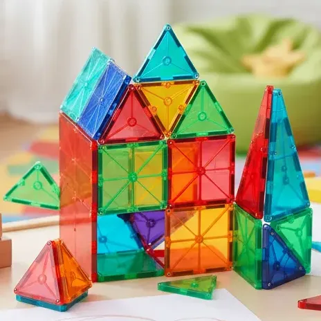 Juego De Bloques Magnéticos Construcción Niños 32 Piezas 32