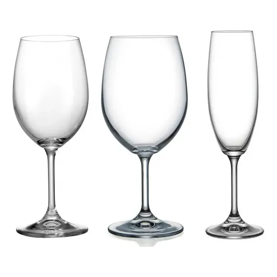 Juego De Copas Cristal Bohemia 36 Piezas Lara
