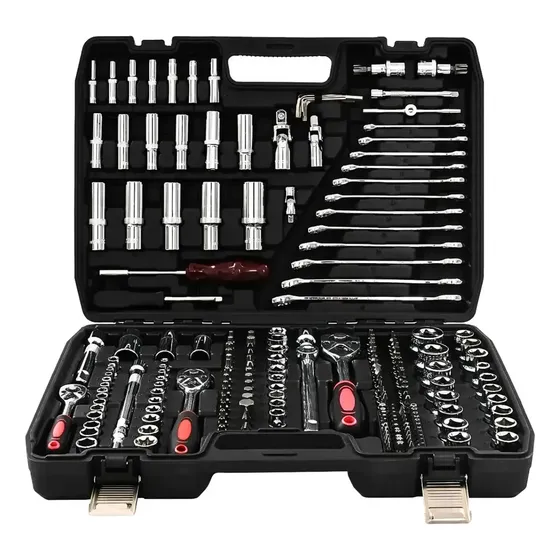Juego De Herramientas 216 Piezas Set Tubos Llaves Completo Negro