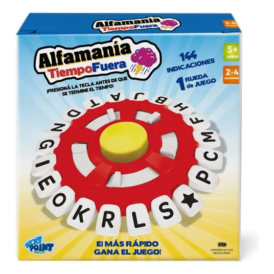 Juego de Mesa Alfamanía Next Point Para Adultos y Niños Con Ruleta y Temporizador