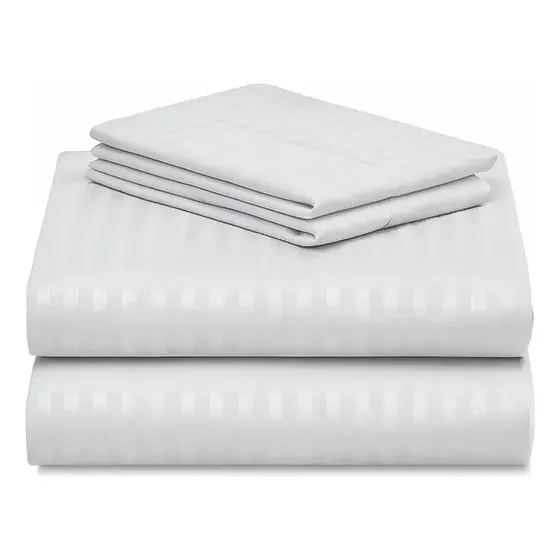Juego De Sábanas Gadnic Matrimonial Queen Ultra Suave 160x200x30 Cm Blanco