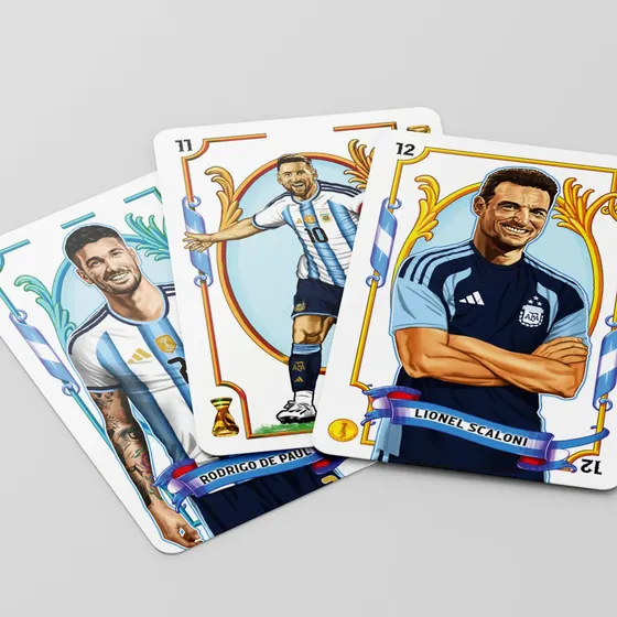 Juego Naipes Selección Argentina Oficial Messi Afa Truco Ur