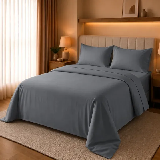Juego Sabanas 2 Plazas Y Media * 100% Cotton Touch 500 Hilos