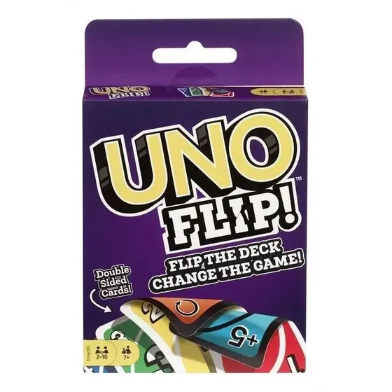 Juego Uno Flip Cartas Mesa Familiar Niños Adolescentes