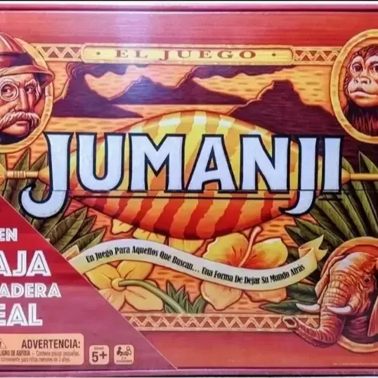 Jumanji El Juego De Mesa Caja Madera Original Spin Master