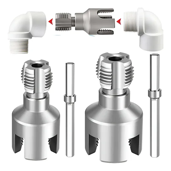 Kit Adaptador Rosca Interna Y Externa Para Caños 1/2 Y 3/4