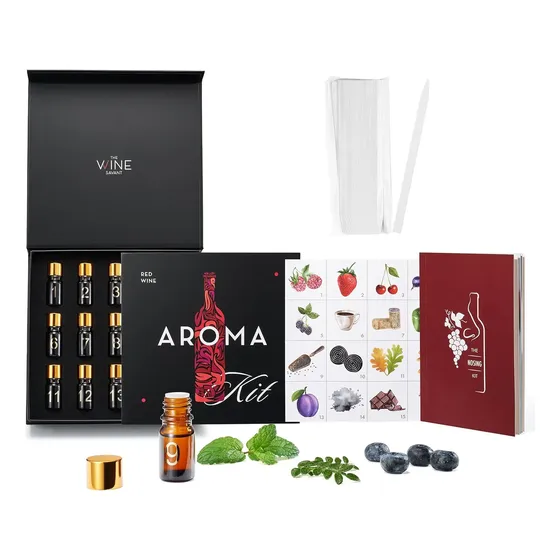 Kit Aromas Vino Tinto 15 Aromas Guía Sommelier