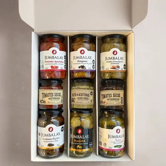 Kit Box Experiencia Premium Jumbalay Frascos Gourmet