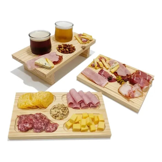 Kit Cervecero Tabla Para Picada Pintas Y Copetineros