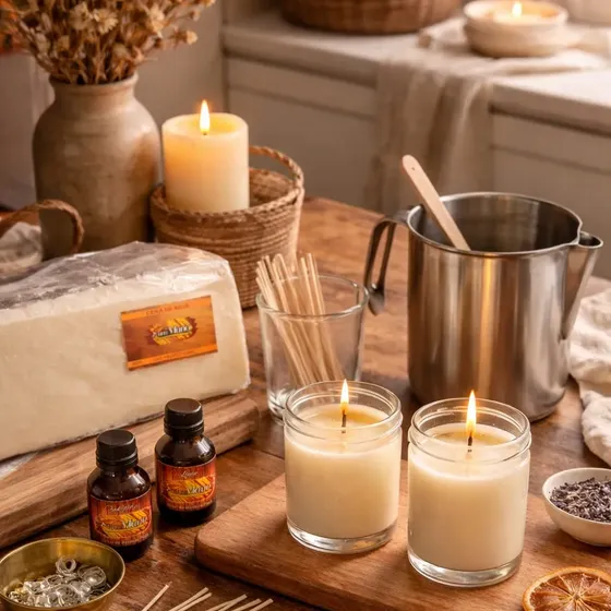 Kit Para Hacer Velas Aromáticas Con Cera De Soja