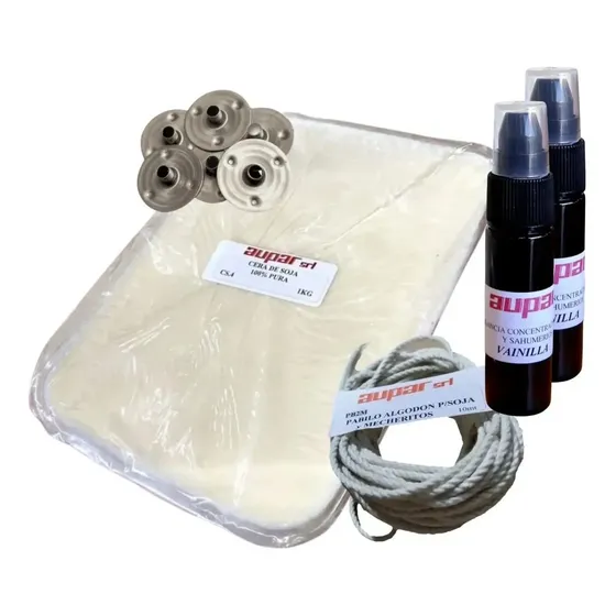 Kit Soja X 2 Kilos +insumos. Fragancias Dulces. Completo