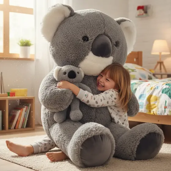 Koala, Mono, Jirafa  Peluche Gigante 1.20 Con Cria