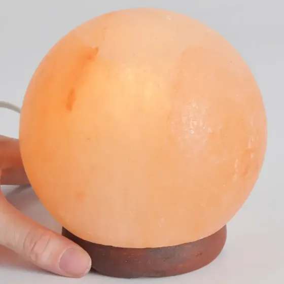 Lámpara De Sal Del Himalaya Redonda Circular 15 Cm Diámetro
