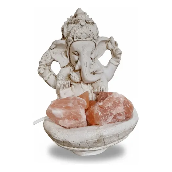 Lámpara De Sal Ganesha Yeso Para Meditación