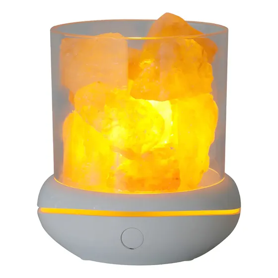 Lámpara De Sal Himalaya Usb 7 Colores Led