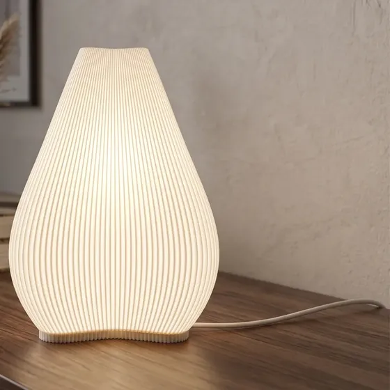 Lampara Velador 3d Moderno Gota Mesa Luz Led Escritorio