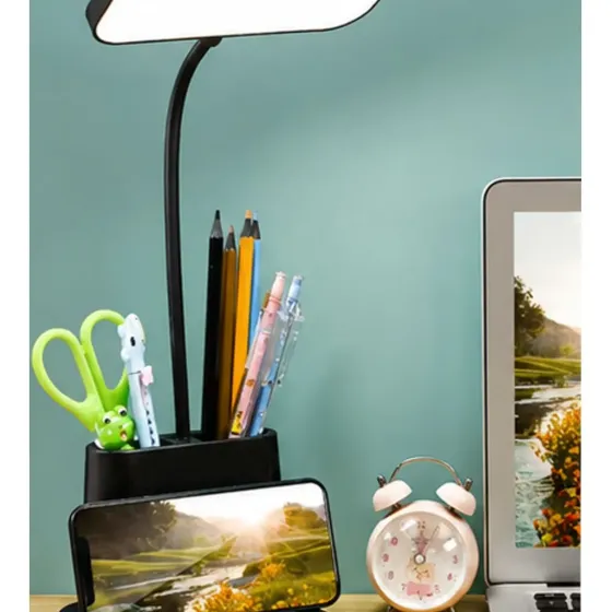 Lampara Velador Led Recargable Escritorio Tactil 3 Tonos Luz