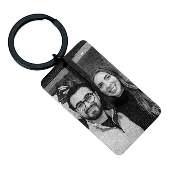 Llavero Personalizado Foto Grabado  Acero Quirúrgico