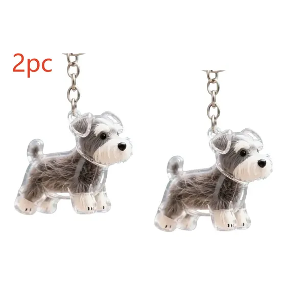 Llaveros Relicario Para Pelo De Mascota Con Dije Perro X2 Generic