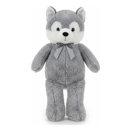 Lobo Peluche Gigante 100 Cm Husky C/moño