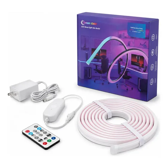 Luces Neon Led Rgb 3m Flexible Manguera Escritorio Wifi App