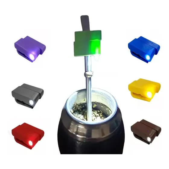 Luz Para Mate Led Universal Para Bombilla Con Pila X5 Un.