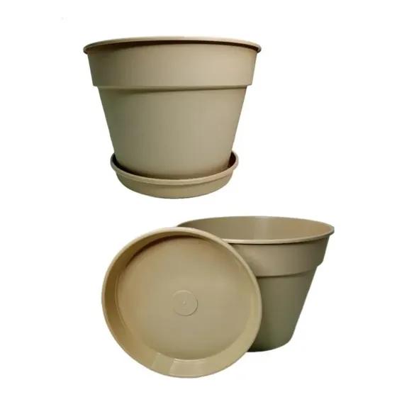 Maceta Plastico Clasica Nº45 + Plato 36 - Aqualive Color Arena Clásico