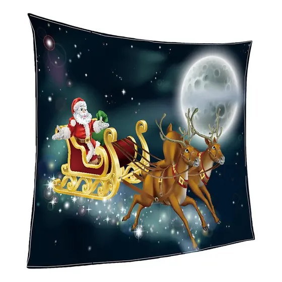 Manta De Sherpa De Navidad Manta Suave Y Cálida Para 2 #