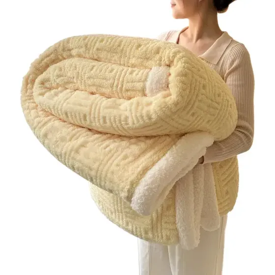 Manta Multifuncional Sherpa Para Siesta, 150 X 200 Cm