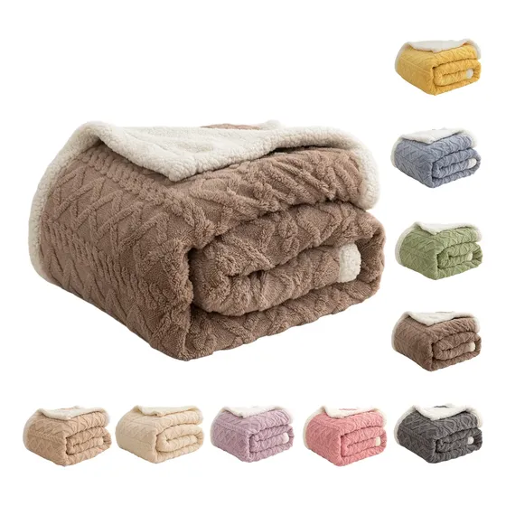 Manta Reversible De Forro Polar Sherpa, Elige Talla Y Color