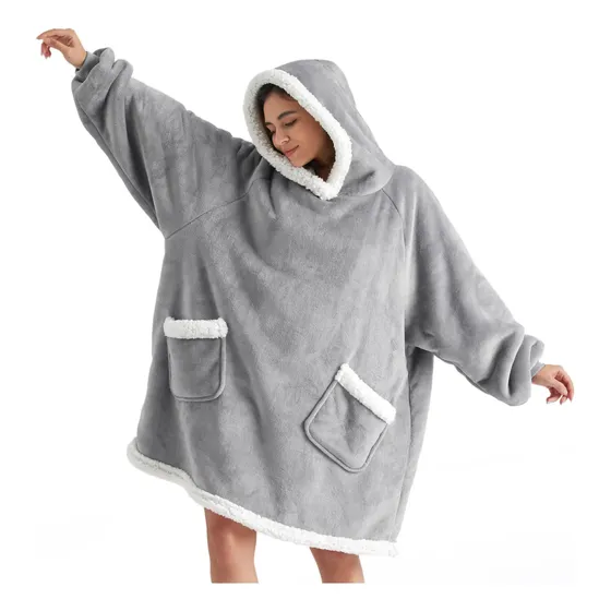 Manta Sherpa Bedsure Ultra Suave Con Capucha Premium