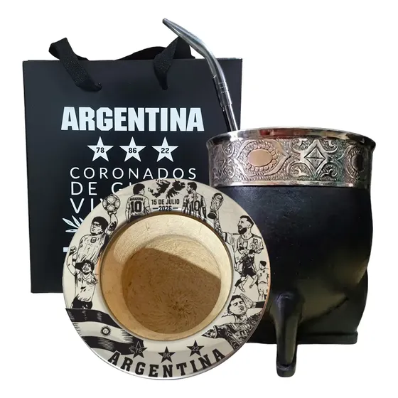 Mate Imperial Argentina Nuevo Diseño, Bombilla Y Caja Box