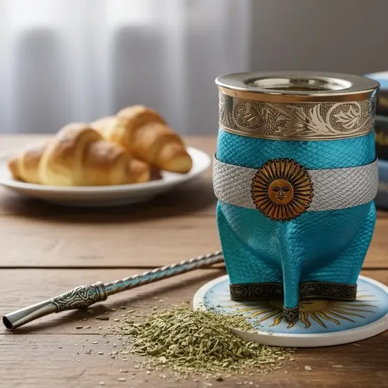 Mate Imperial Argentina Premium Cuero Calabaza Alpaca Acero