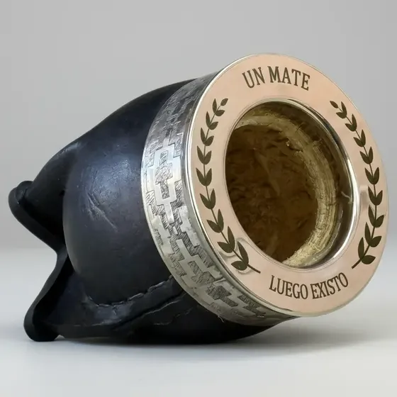 Mate Imperial de Calabaza con Cuero y Bombilla para Grabado Personalizado